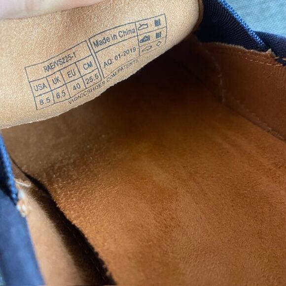 VIONIC Navy Blue Canvas Sneaker Joey Arch Support Shoes Womens 8.5 Comfort - Picture 8 of 8